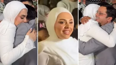 صورة الفنان محمد هنيدي يحتفل بزواج ابنته