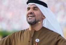 صورة حسين الجسمي يشارك في مسيرة الاتحاد مقدما ياشروق المجد بحضور رئيس الدولة